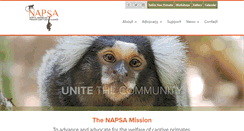 Desktop Screenshot of primatesanctuaries.org
